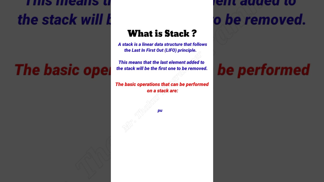 What Is a Stack? Explained in Short 📚