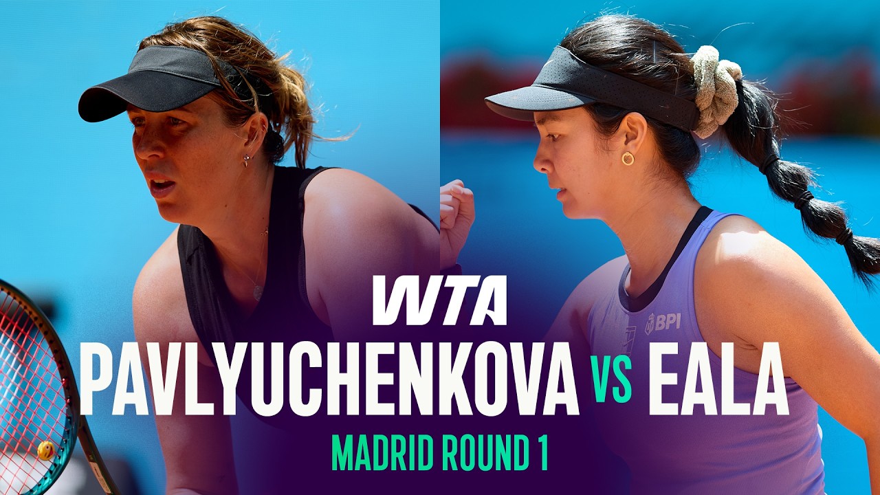 Anastasia Pavlyuchenkova vs. Alexandra Eala | 2026 Madrid Round 1 | WTA Match Highlights
