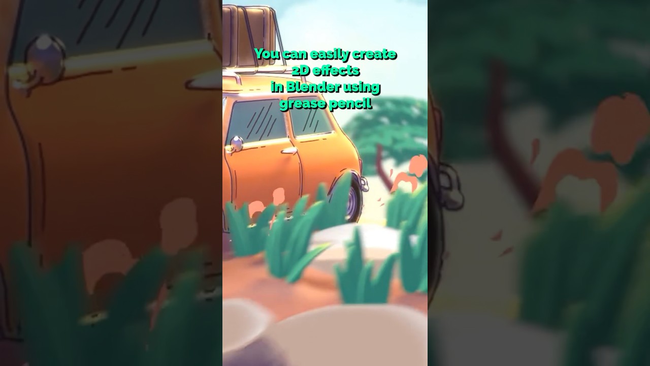 Using Grease Pencil for 2D Animation in Blender ✏️