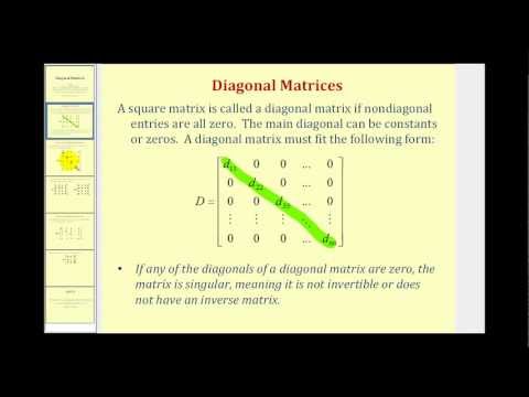 Diagonal Matrices