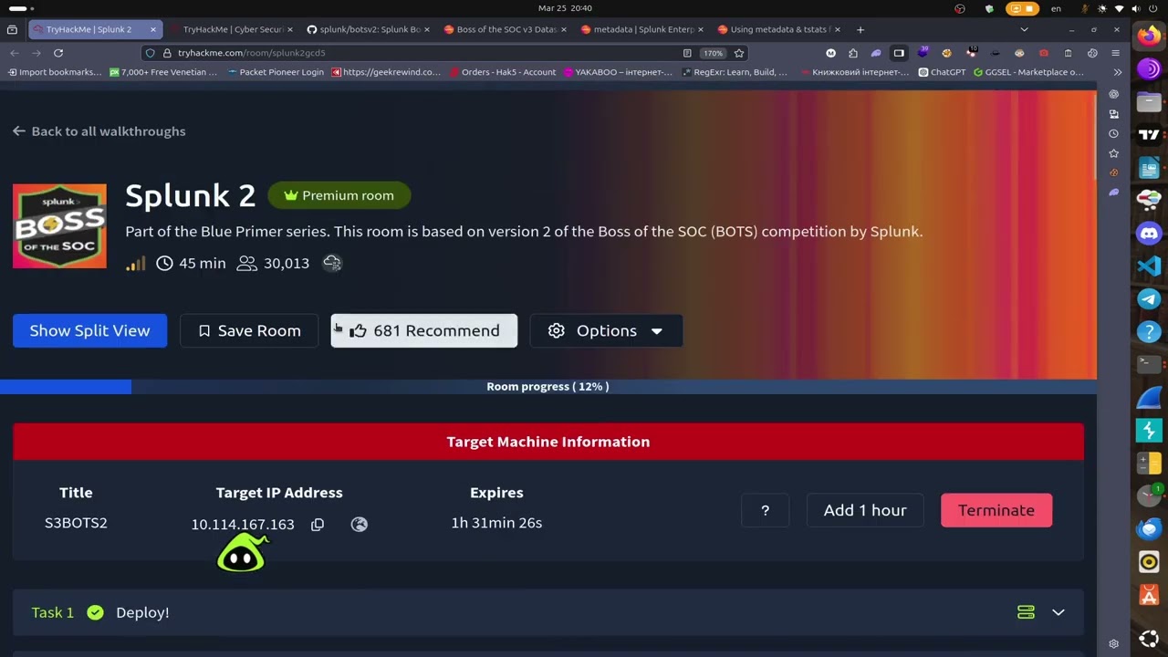 Splunk 2 TryHackMe WalkThrough
