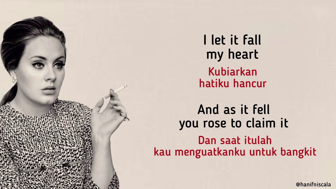 Adele - Set Fire To The Rain | Lirik Terjemahan