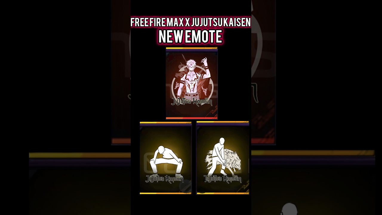 Free Fire Max x Jujutsu Kaisen New Emote 🔥
