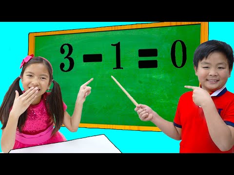 Wendy, Alex, and Lyndon Practice Math for School Exams | Educational Kids Video