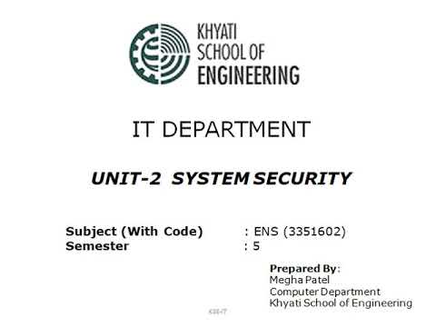 ENS UNIT 2  || LECTURE 2 || SYMMETRIC VS. ASYMMETRIC CRYPTOGRAPHY