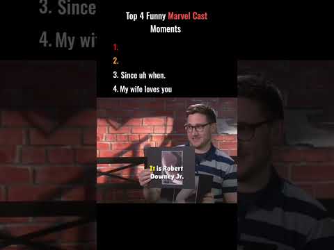Top 4 Funny Movie Cast Moments #marvel #movie #funny