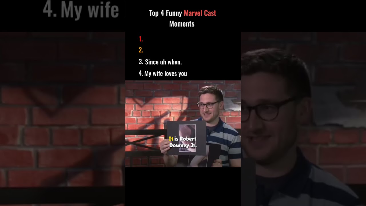 Top 4 Hilarious Marvel Movie Cast Moments 😂