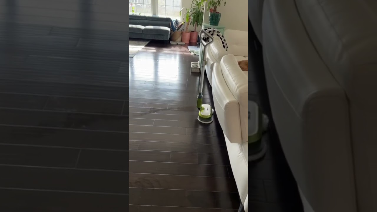 Rechargeable Cordless Electric Spin Mop with Bright LED Headlight ✨