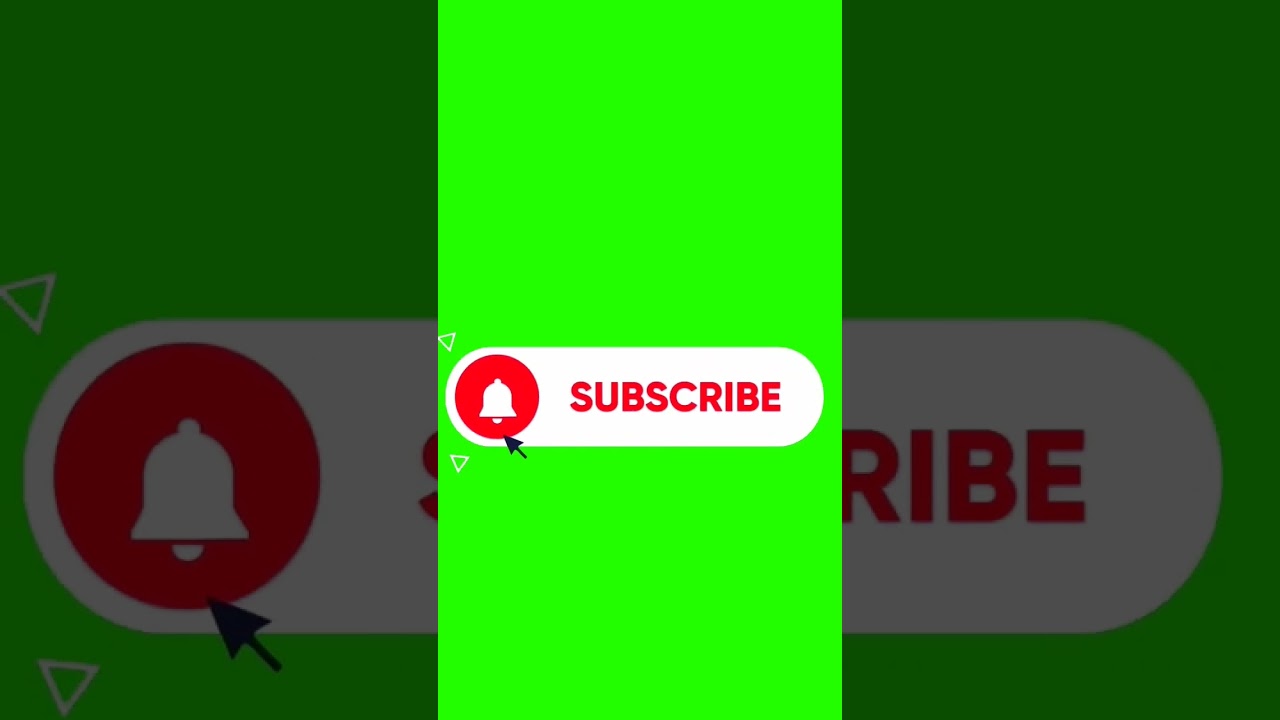 Green Screen Subscribe Button for Shorts 🎥
