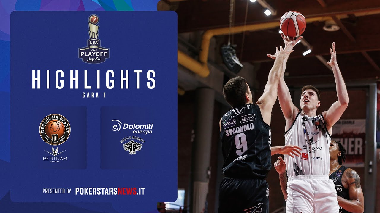 Highlights Gara 1: Derthona Tortona vs Dolomiti Energia Trentino - Playoff Quarters 2022/23 🏀