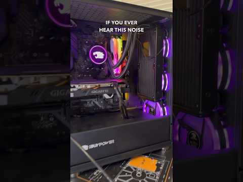 If Hear This You Better Fix It! Failing AIO Pump #shorts #pc #pcrepair #pcgaming #computerrepair