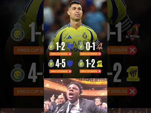Since CR7’s Arrival, Al Nassr Haven’t Won A Single King’s Cup Yet.Unlucky Or cursed? 😬💔