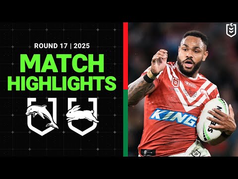 2025 NRL Match Highlights | Dolphins v Rabbitohs | Round 17