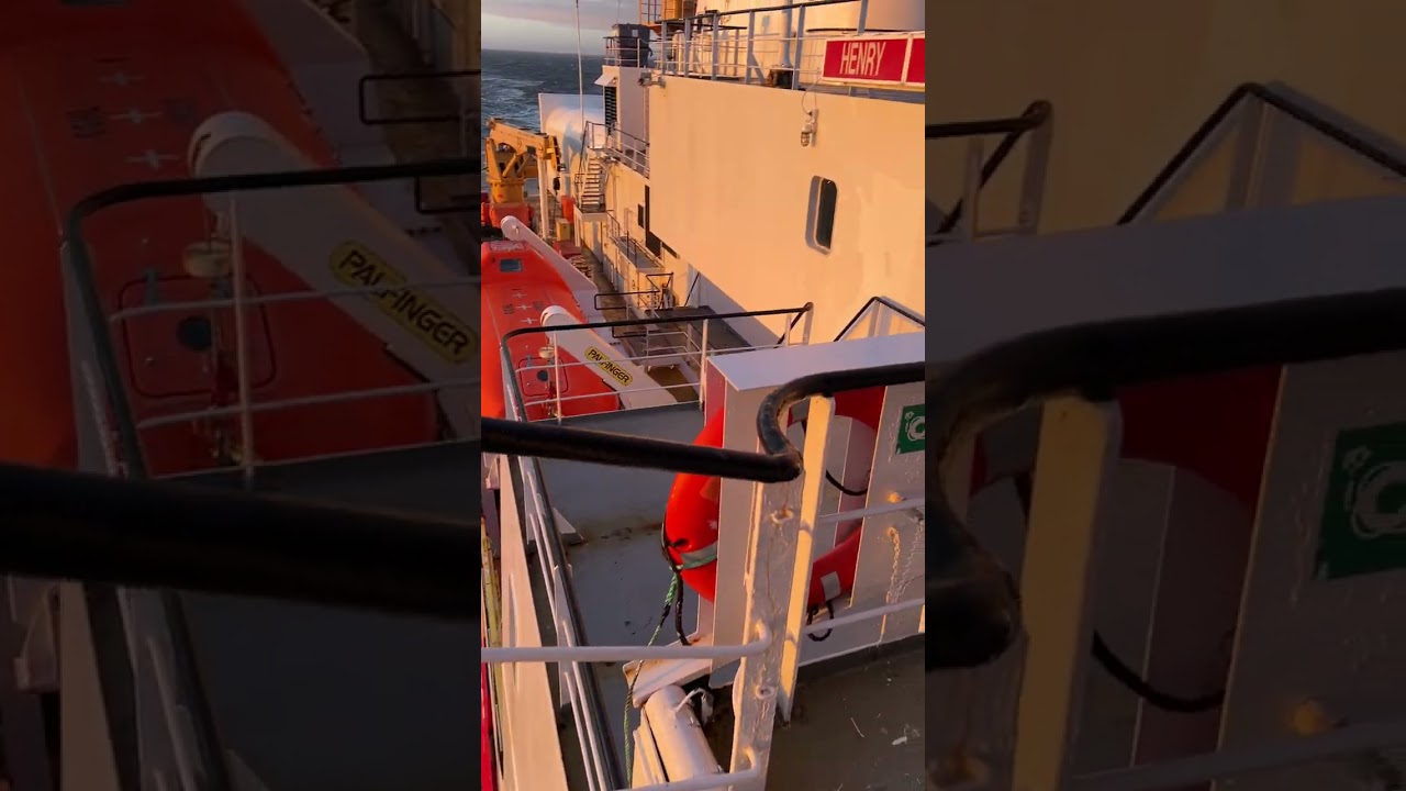Golden Hour Aboard the CCGS Henry Larsen ✨
