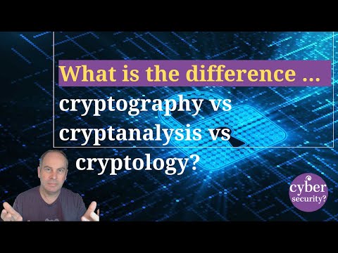 What is the difference between cryptography, cryptanalysis and cryptology?