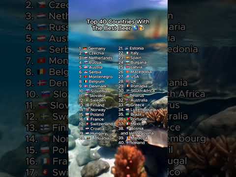 Top 40 countries with the best beer 🌍 #countryranking #bestbeer #beer