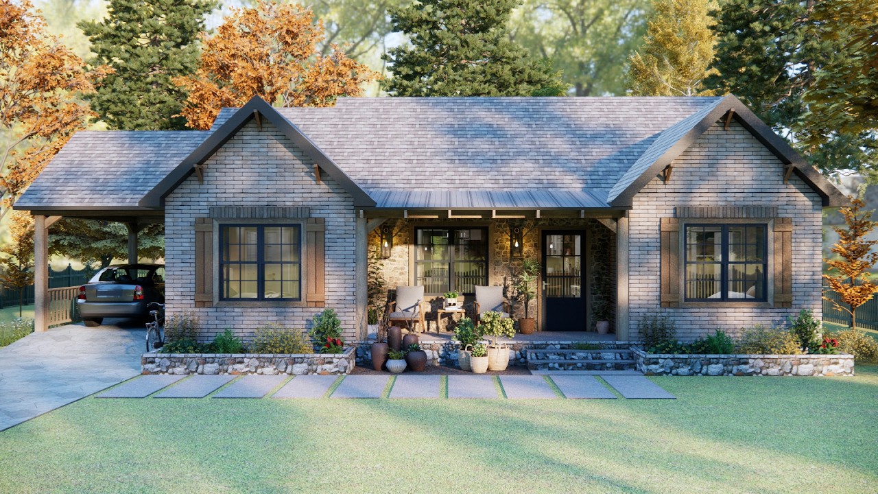 Charming 3-Bed Small Home 39'x32' 🏡