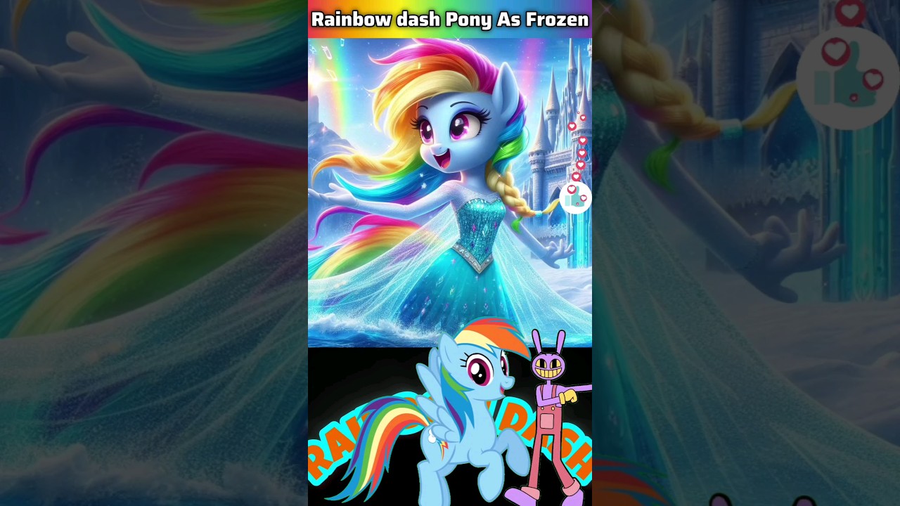 AI Transforms My Little Pony into Frozen Style ❄️