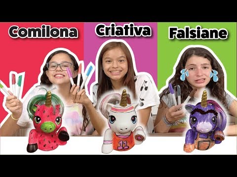 COLORINDO UNICORNIO COM 3 CORES NA ESCOLA !!! Com festa de Aniversario Surpresa!!