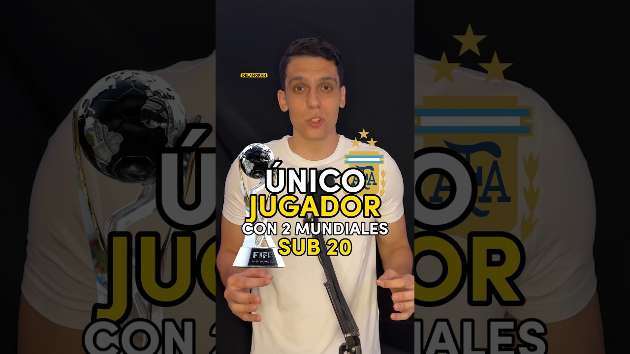 El único futbolista que ganó 2 Mundiales Sub 20 😳