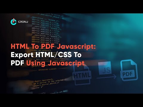 Convert HTML/CSS to PDF with JavaScript & Kendo UI 📄
