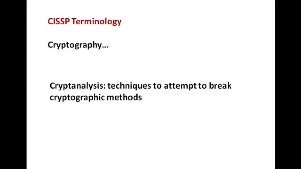 Mastering Cryptanalysis: Key Concepts for CISSP Certification π