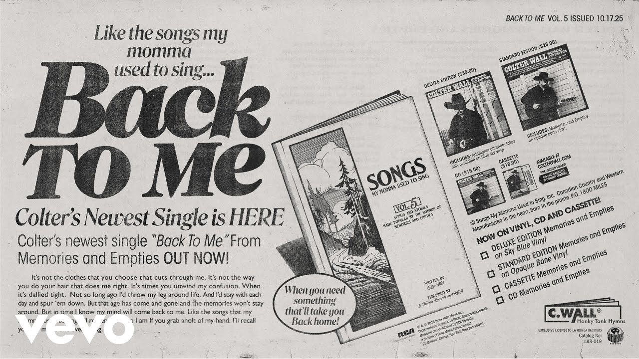 🎶 Colter Wall's New Song 'Back to Me' – Listen Now & Pre-Order His Upcoming Album!