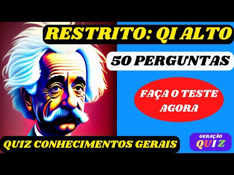 ✅😃😃QUIZ CONHECIMENTOS GERAIS - PERGUNTAS E RESPOSTAS - QUESTIONÁRIO CULTURA GERAL #11