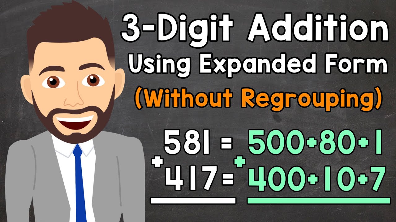 Adding 3-Digit Numbers Using Expanded Form Without Regrouping | Elementary Math with Mr. J