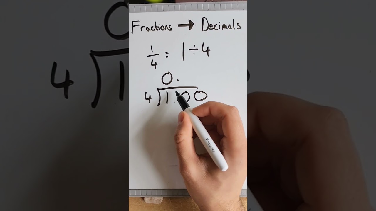Convert 1/4 to a Decimal: Easy Math Trick 🧮