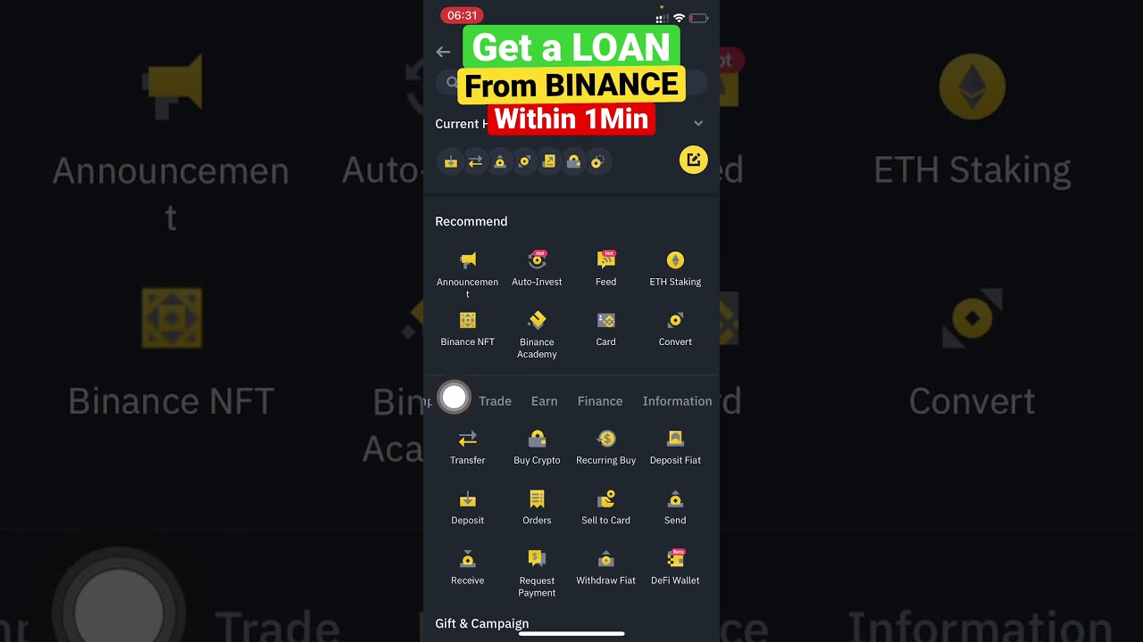 Quick Binance Loan in Just 1 Minute 🚀
