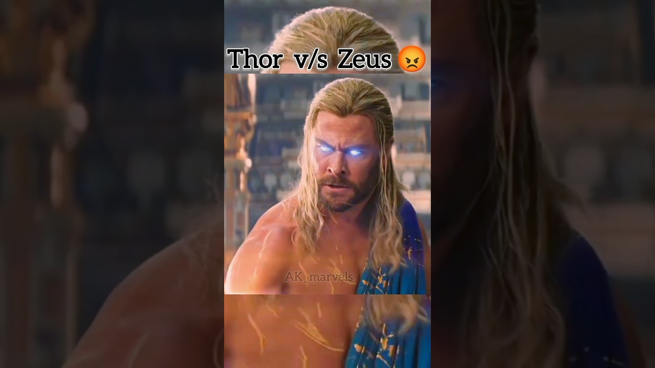 Thor vs Zeus Fight Scene | Love and Thunder ⚡