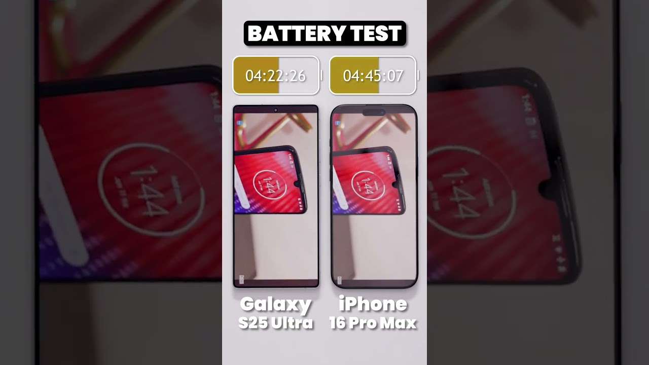 S25 Ultra vs iPhone 16 Pro Max Battery Test 🔋