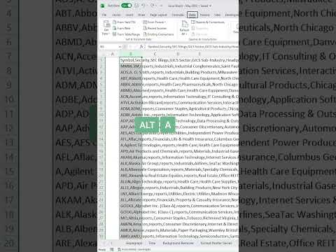 Format messy CSV data in 15 Seconds! #excel #exceltips #exceltricks