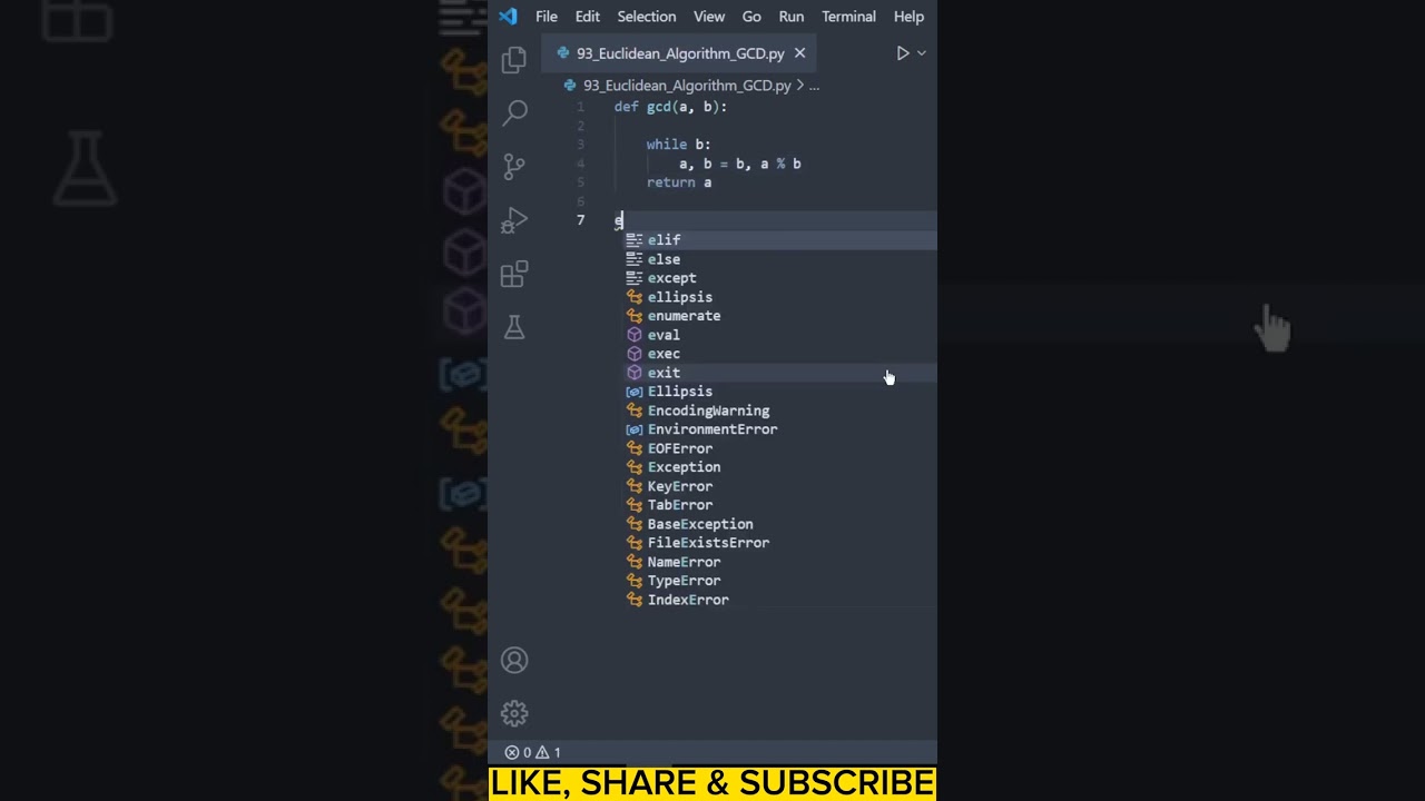 Implementing the Euclidean Algorithm in Python