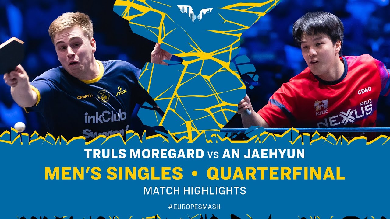 Epic Battle: Truls Moregard vs An Jaehyun at EuropeSmash 2025 Quarterfinals 🏓