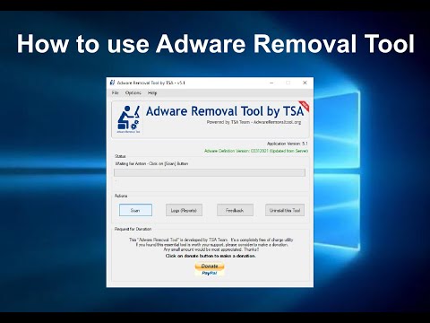 Adware Removal Tool - A freeware utility to remove adware