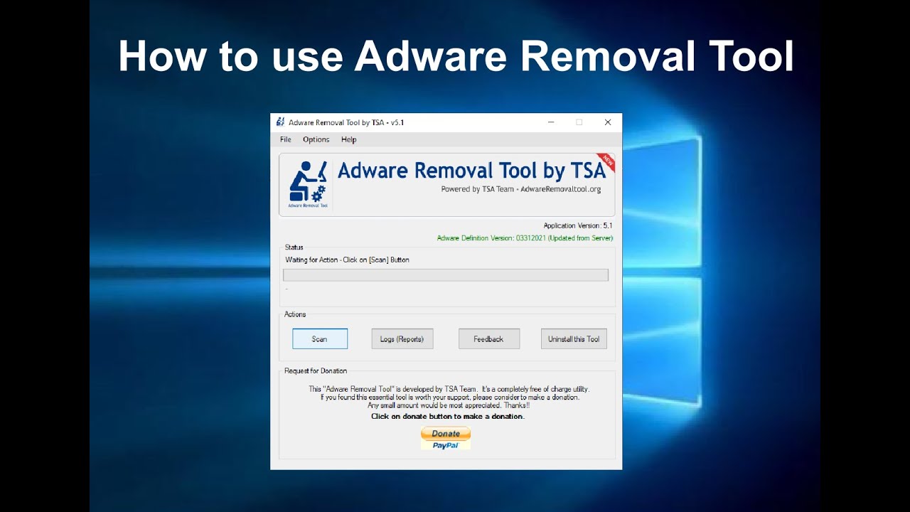 Adware Removal Tool - Free Utility for Removing Adware