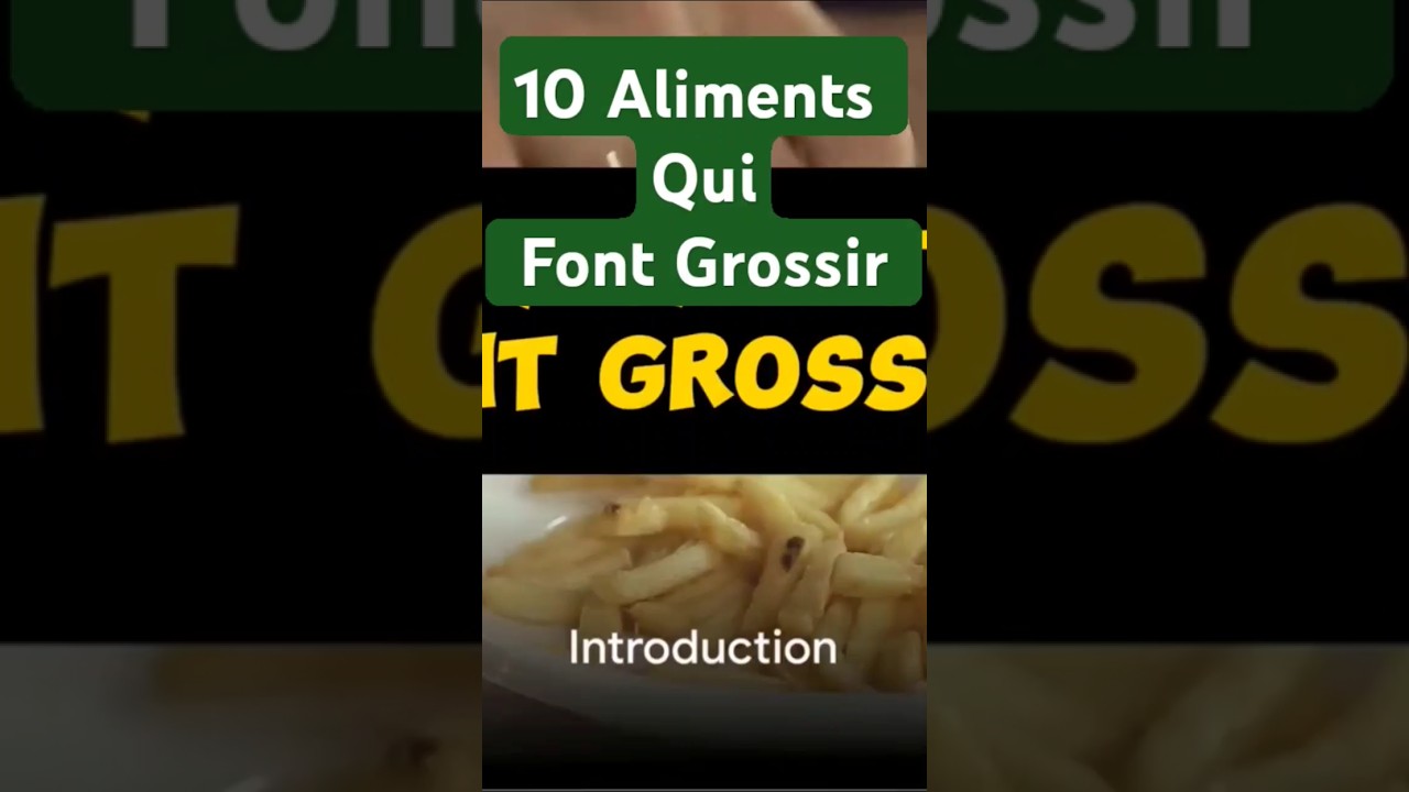 10 Aliments font grossir #nutrition #alimentation #obesite #obésité #maigrir #maigrirdefinitivement
