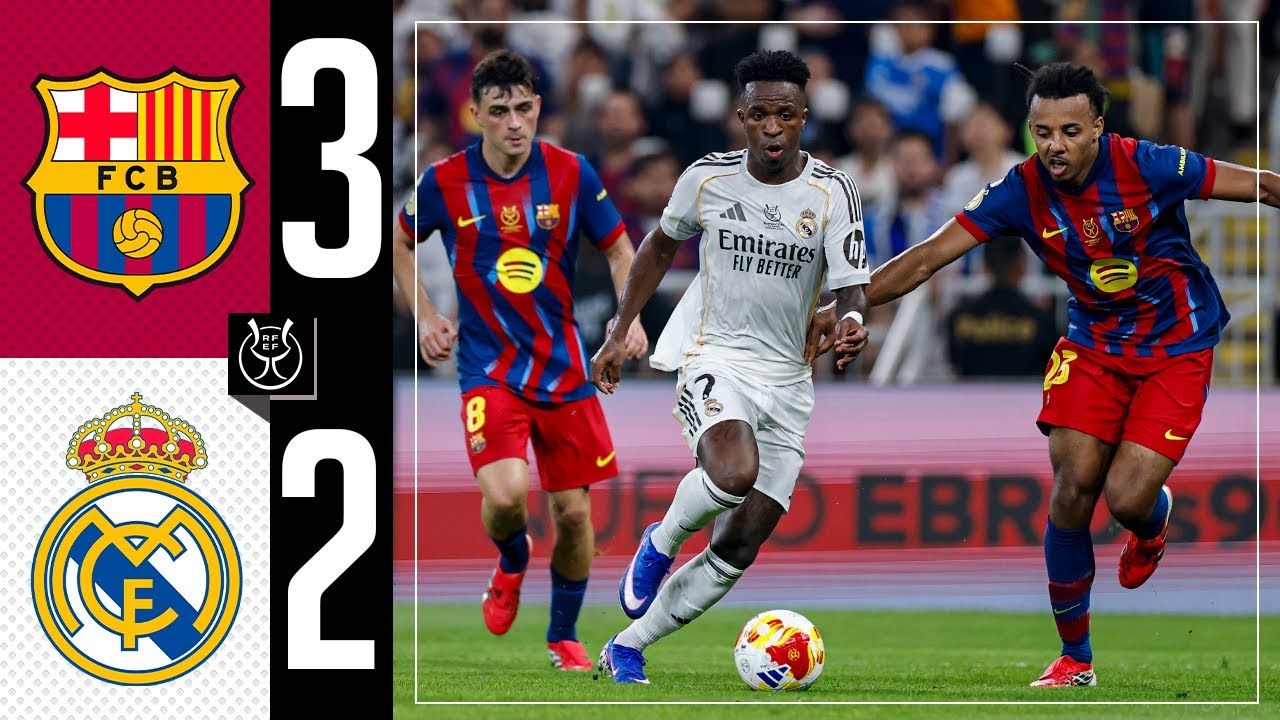 HIGHLIGHTS | Barcelona 3-2 Real Madrid | Spanish Super Cup
