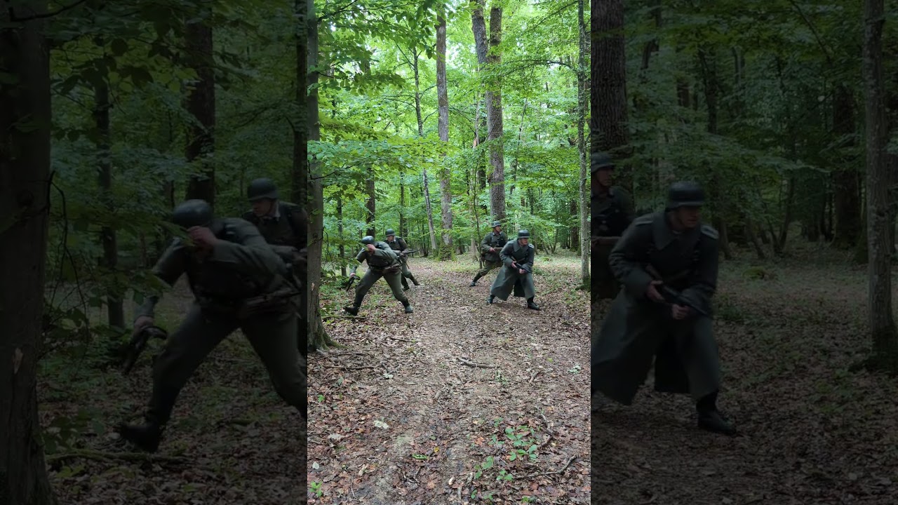 Patrouille allemande en forêt pendant la WWII 🌲