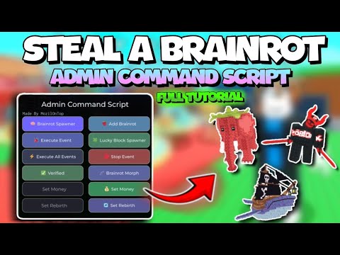 Admin Command Script to Steal Brainrot ☠️