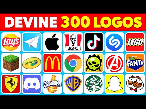 🧠 Devine le LOGO en 3 SECONDES ✅🔥🤔 | 300 Logos Célèbres | Quiz Logos 2024