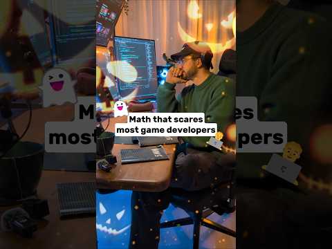 Math that scares most game developers 👻🎃 #gamedev #mathematics #maths