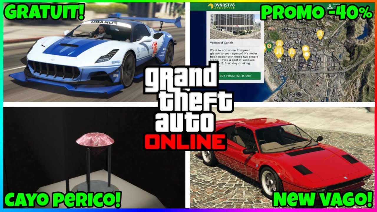 PROMO ET BONUS GTA ONLINE DE LA SEMAINE DU 12/2 ET NOUVELLE VOITURE DLC GTA5 ONLINE
