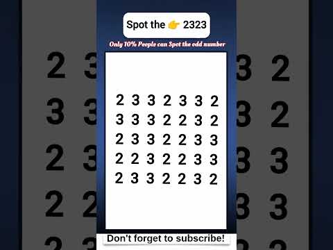 Spot the Odd Number 2323 - Math Quiz #maths #quiz #shorts #gk #education