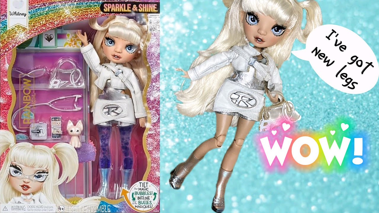 Whitney Sparkle & Shine Rainbow High Doll Body Swap β¨