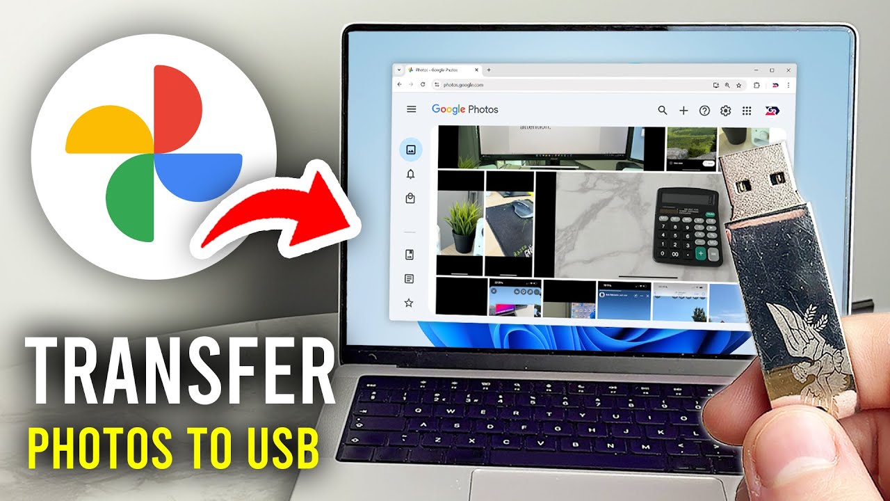 Transfer Photos from Google Photos to USB 📁