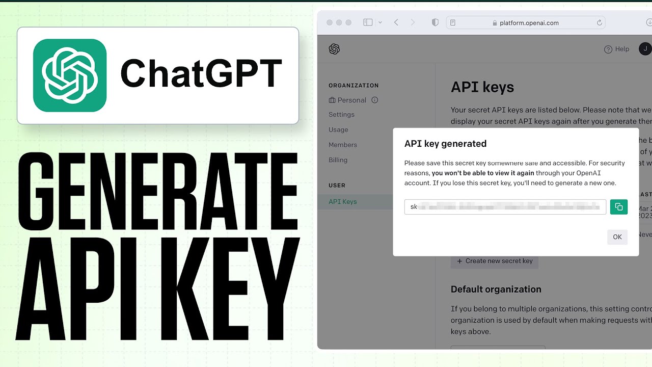 Get Your OpenAI ChatGPT API Key in 2026