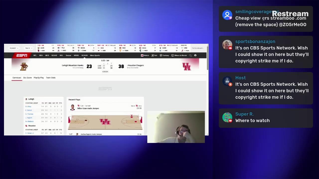 Lehigh vs. Houston play by play, reactions and live chat